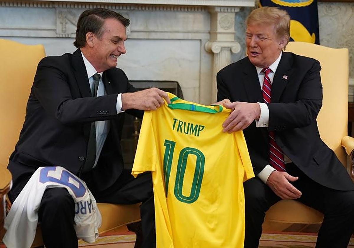 Jair Bolsonaro y Donald Trump, en una imagen de archivo.