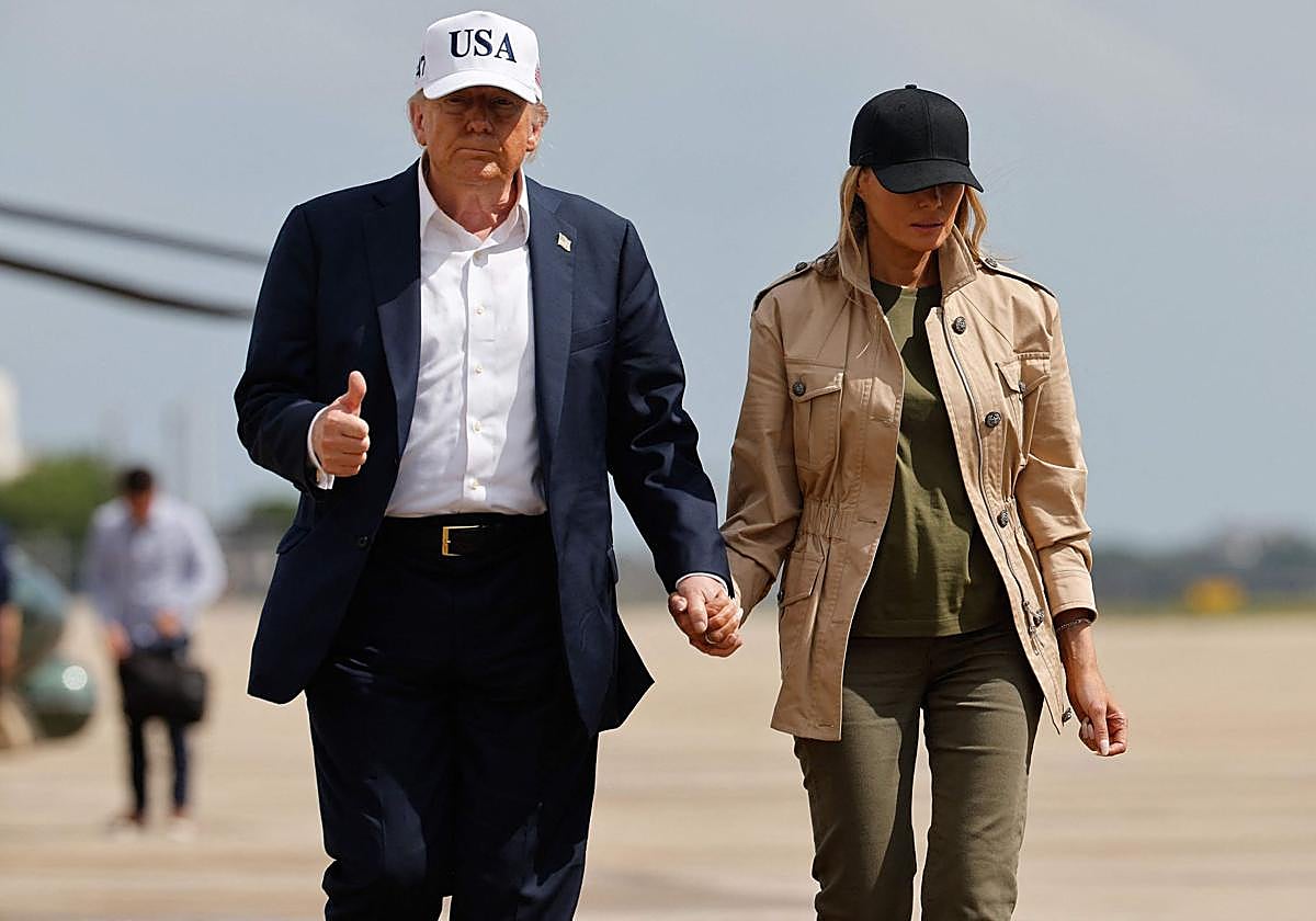 Donald Trump, ayer durante su visita a Texas