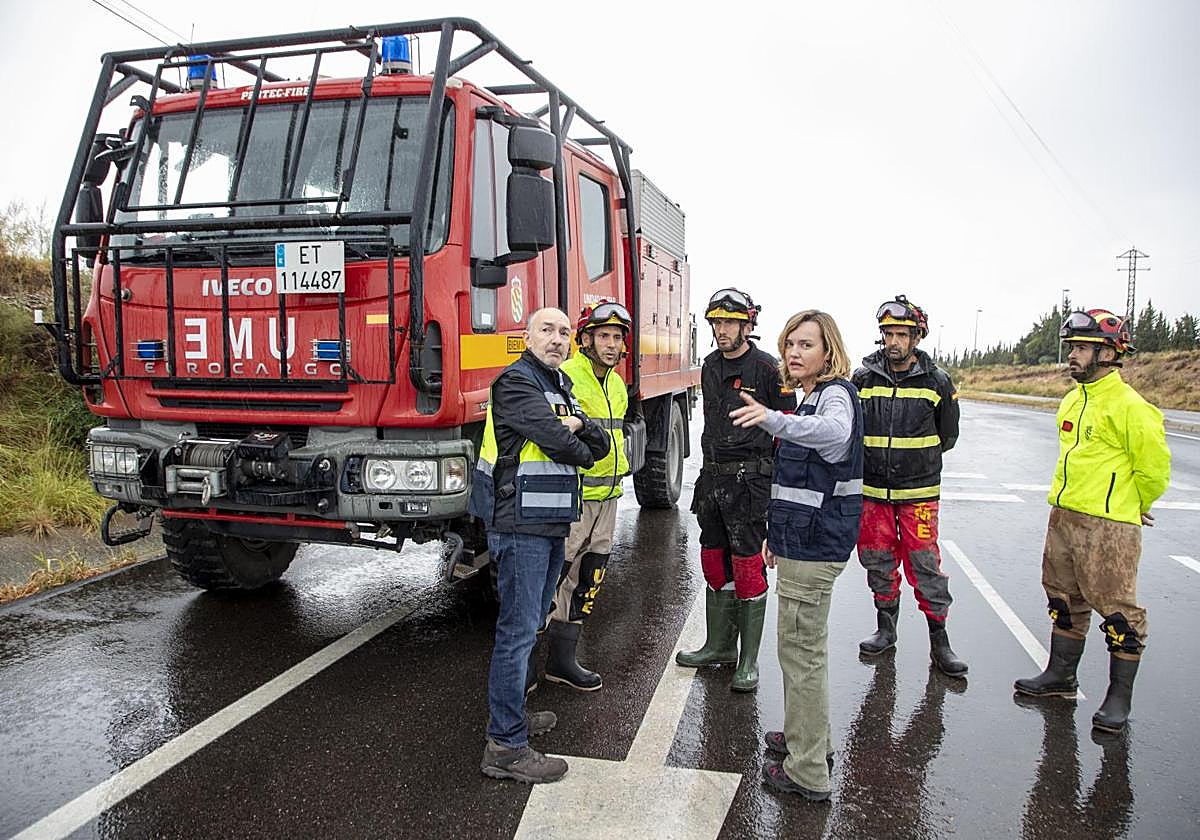 La UME comienza a trabajar en Grisén y otras poblaciones de Zaragoza con daños por la dana.