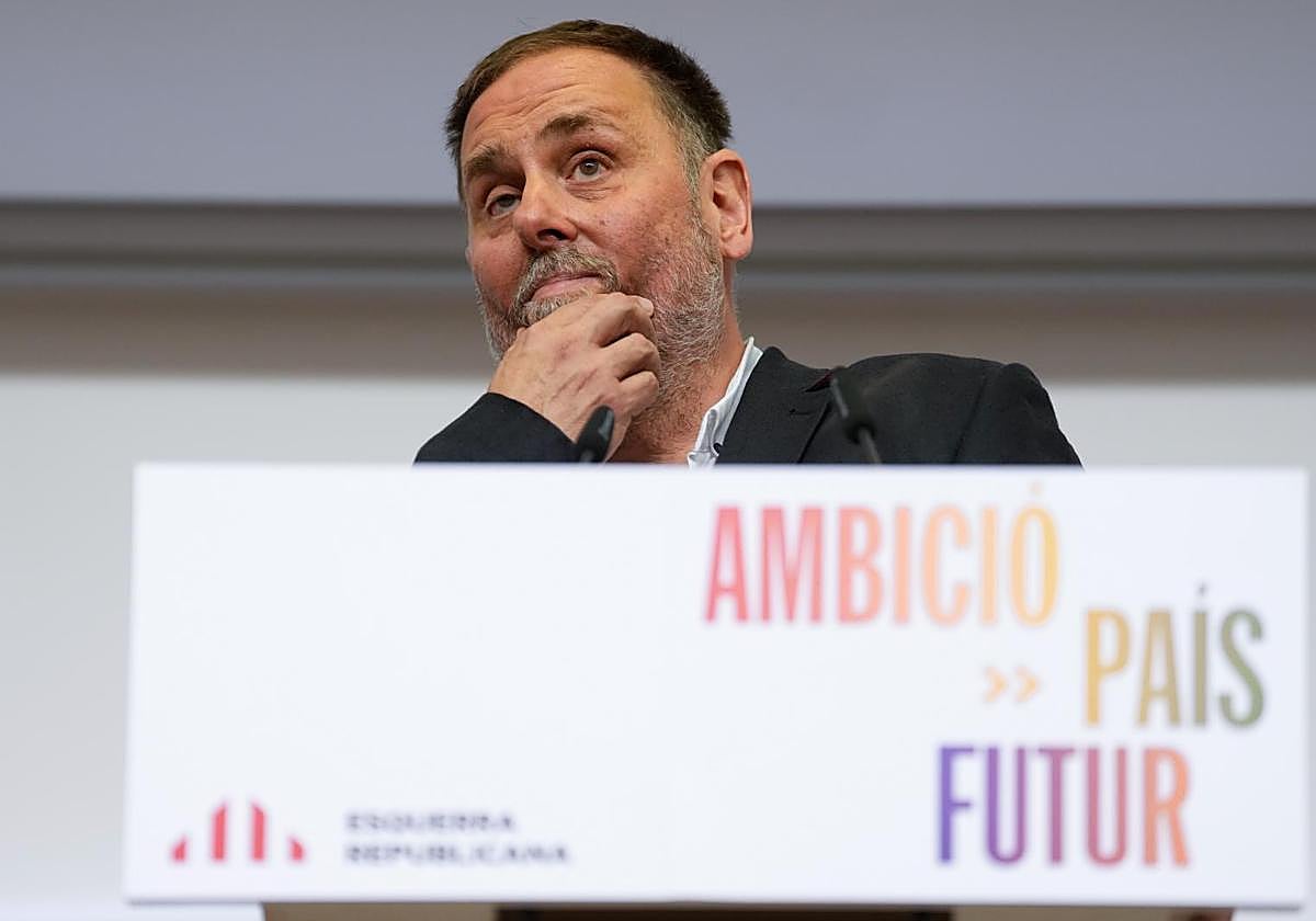 El presidente de ERC, Oriol Junqueras.