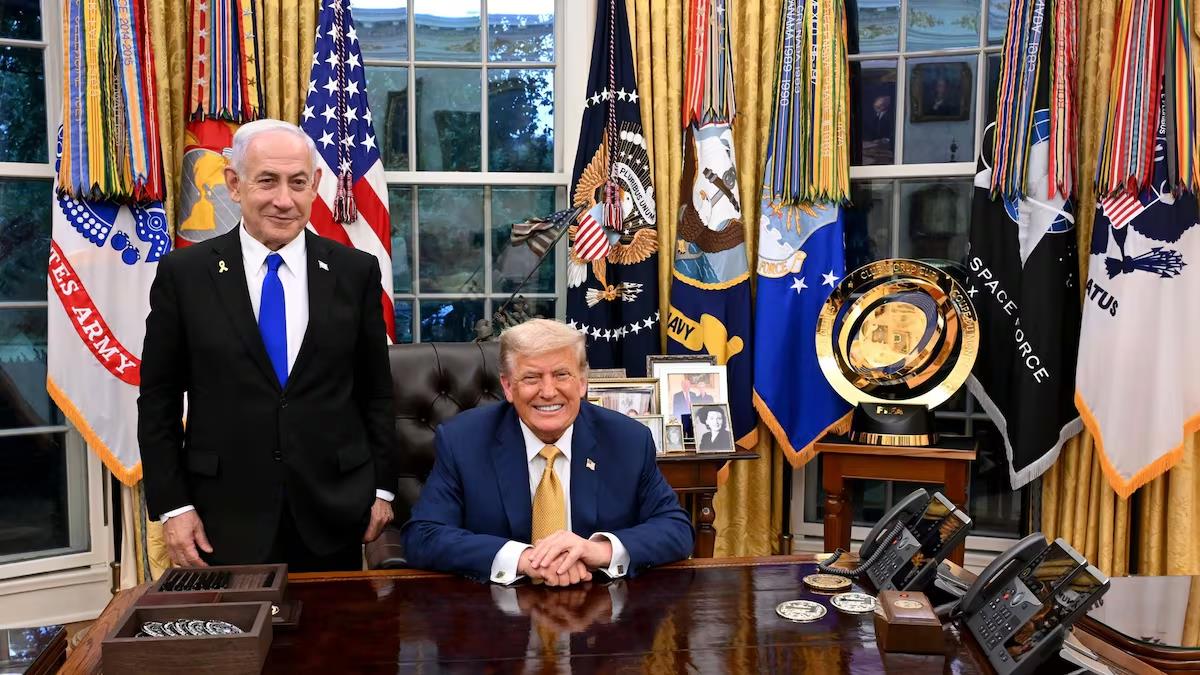 Netanyahu y Trump en el Despacho Oval.