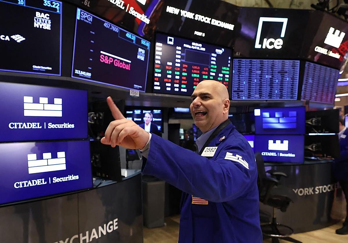 Un operador en Wall Street.