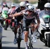 Van der Poel, primero junto a Rickaert y después en solitario, fue el gran protagonista de la etapa.