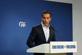 El vicesecretario de Cultura y portavoz del PP, Borja Sémper