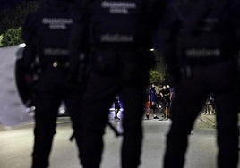Agentes de la Policía Nacional en las calles de Torre Pacheco