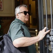 Santos Cerdán antes de entrar a prisión