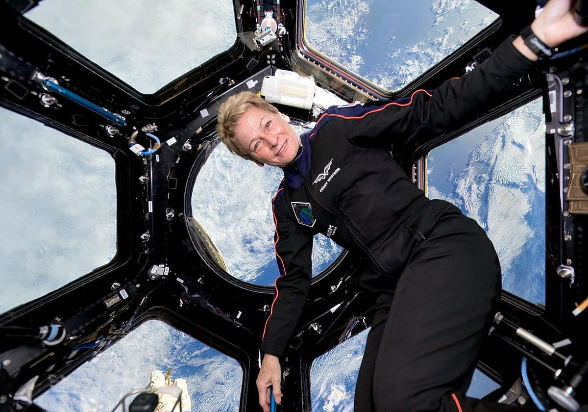 Peggy Whitson, en la ISS.