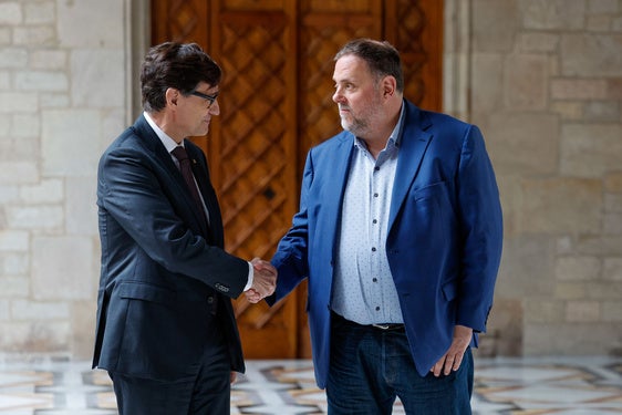 Salvador Illa y Oriol Junqueras