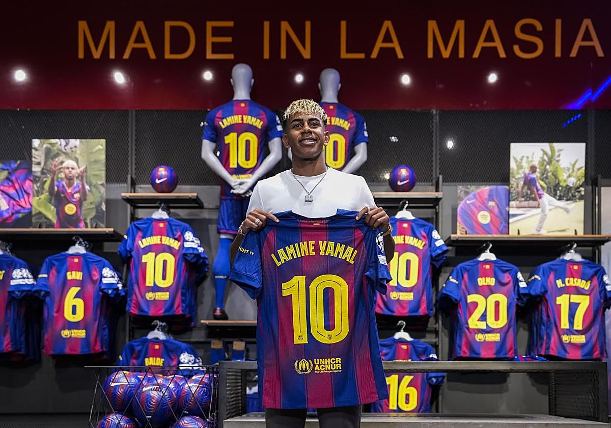 Lamine Yamal, el nuevo '10' del Barcelona.