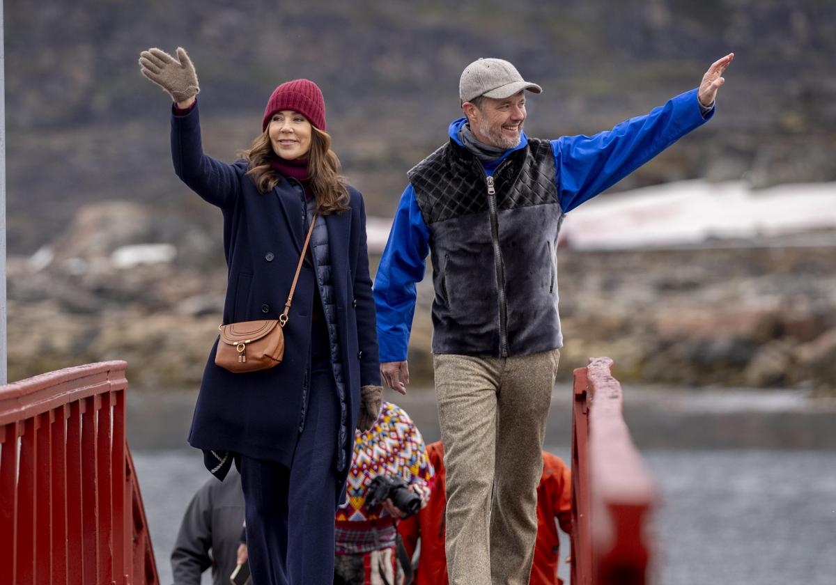 Frederick and Mary of Denmark visit Greenland.