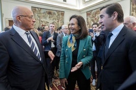 Josep Oliu, Ana Patricia Botín y Carlos Torres