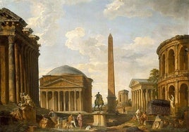 El esplendor del Foro romano en la obra de Panini.