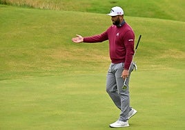 Jon Rahm durante el British Open.