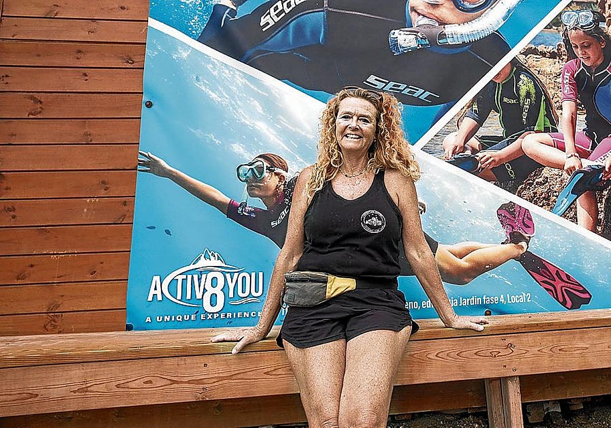 Sophie Bruinsma, en el pueblo de La Herradura.