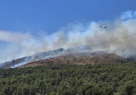 Imagen del incendio.