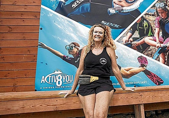 Sophie Bruinsma, en el pueblo de La Herradura.