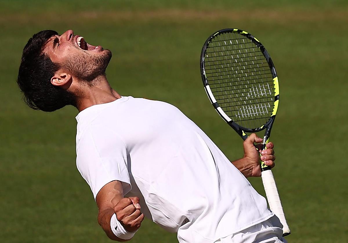 Carlos Alcaraz, en el reciente Wimbledon.