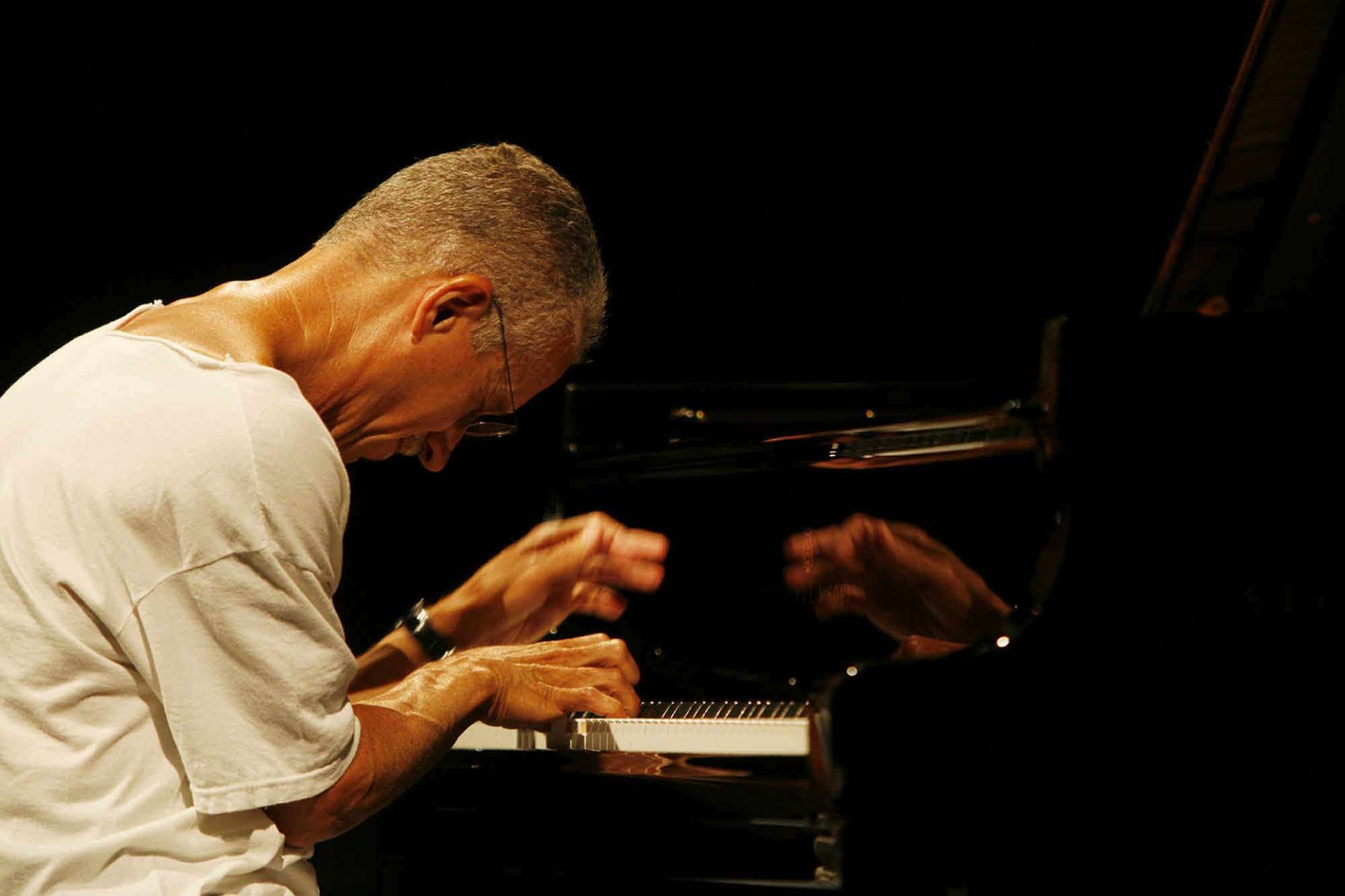 Keith Jarrett en el festival de jazz de San Sebastián en el año 2000