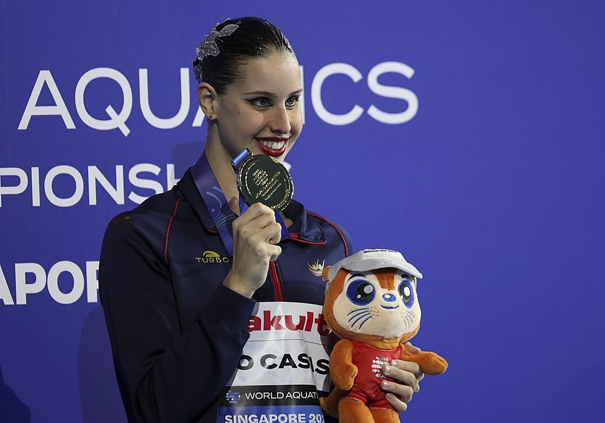 La barcelonesa Iris Tió, oro en solo libre en los Mundiales de Singapur 2025.