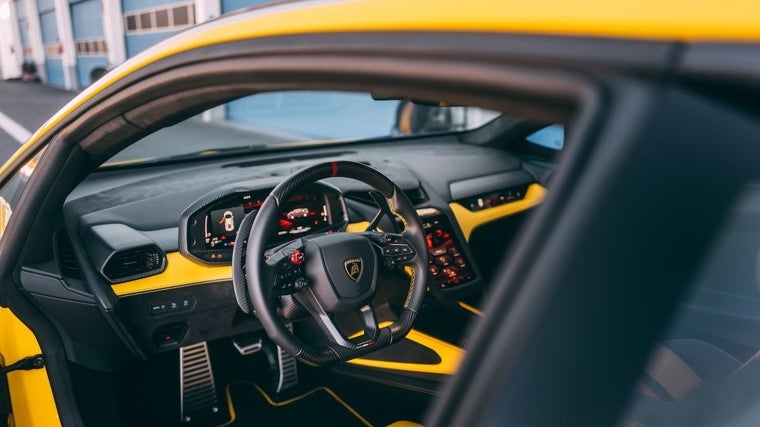 The interior of the Temerario is aviation-inspired.