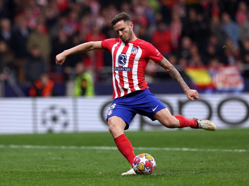 Saúl Ñíguez, en un partido de Champions con el Atlético.