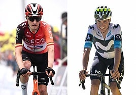 Carlos Rodríguez y Enric Mas, durante esta edición del Tour de Francia.