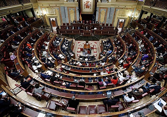 Una sesión del Congreso de los Diputados.