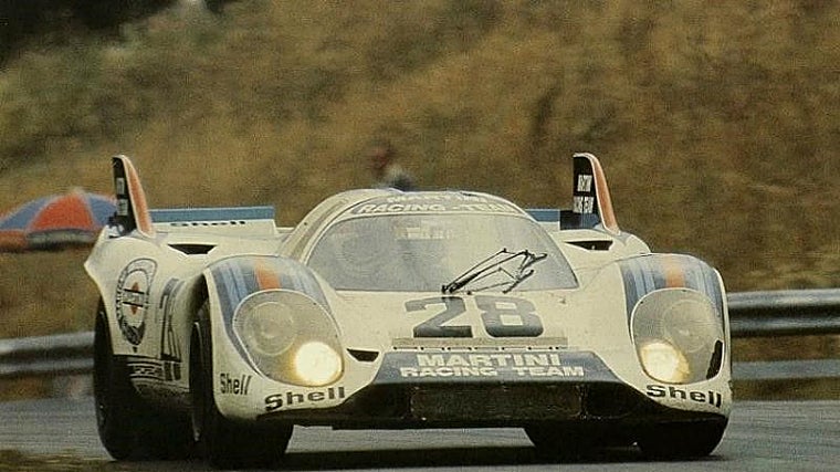 El Porsche 917, chasis 30, pilotado por Marko y Larrousse en los 1000 Kilómetros de Zeltweg de 1971