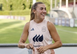 Patri Guijarro, un dia antes de la final de la Eurocopa