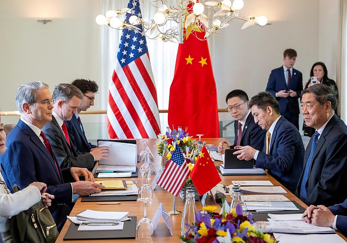 Reunión bilateral entre EE UU y China.