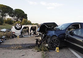 Estado en el que quedaron los dos vehículos.