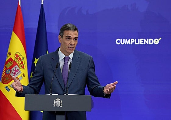 El presidente del Gobierno Pedro Sánchez.