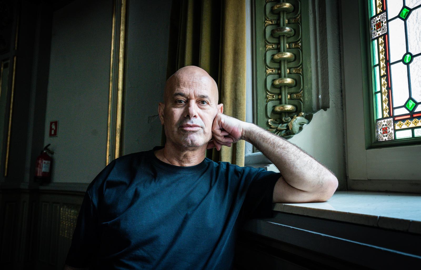 Kayed Hammad en la Biblioteca de Bidebarrieta en Bilbao.