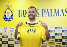 Jesé, en su presentación con Las Palmas