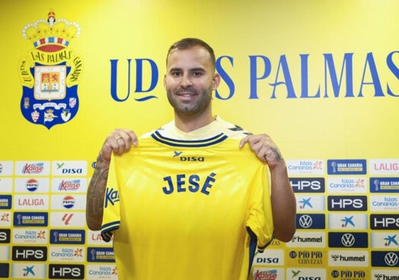 Jesé, en su presentación con Las Palmas