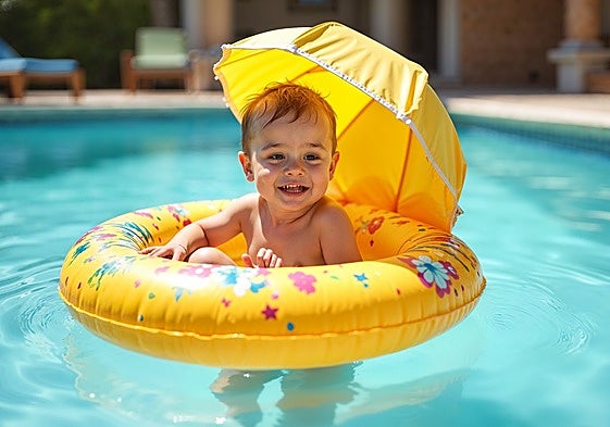 Seguridad y diversión en la piscina y la playa con estos flotadores para bebés
