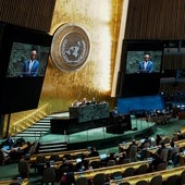 Los asistentes a la conferencia sobre Palestina en la ONU escuchan una de las intervenciones.