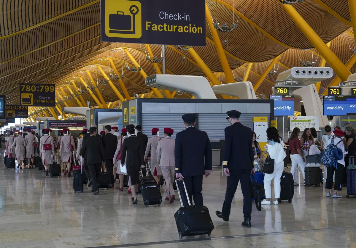 Aeropuerto de Madrid Barajas.