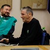 El exfutbolista Juan Carlos Unzué, enfermo de ELA e impulsor de la ley, el día de la aprobación por el Congreso.