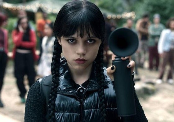 Jenna Ortega en 'Miércoles'.