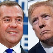 Medvedev y Trump.