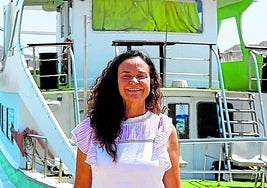 Juani Ponce, en el puerto de Águilas.