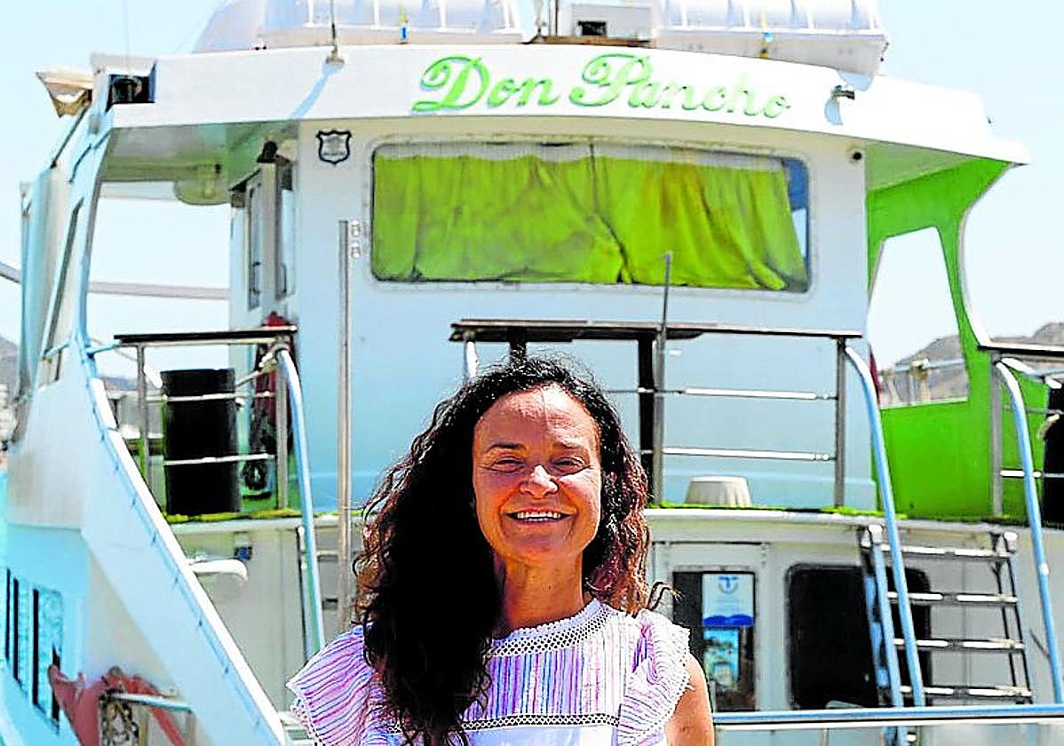 Juani Ponce, en el puerto de Águilas.