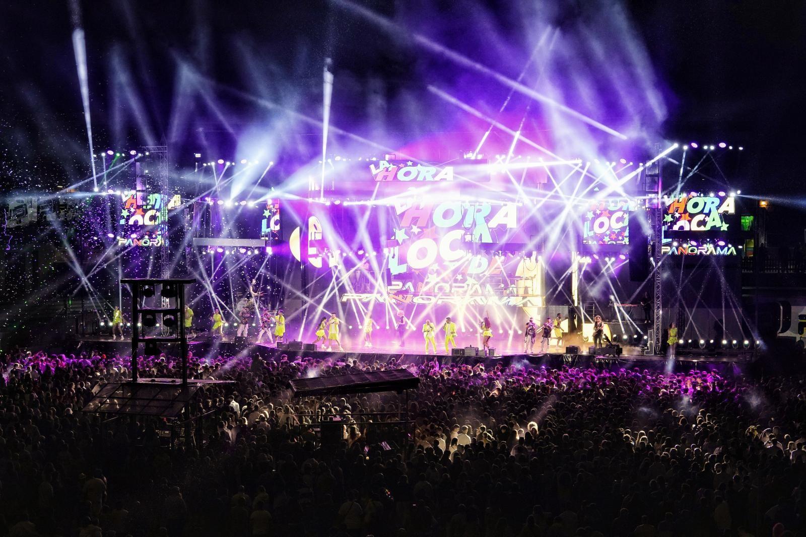 Vista del escenario durante 'La hora loca'.