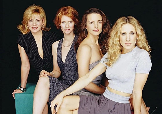 La protagonista de 'Sexo en Nueva York', Carrie Bradshaw, con sus amigas.