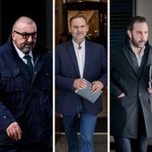 Koldo García, José Luis Ábalos, Víctor de Aldama y Santos Cerdán