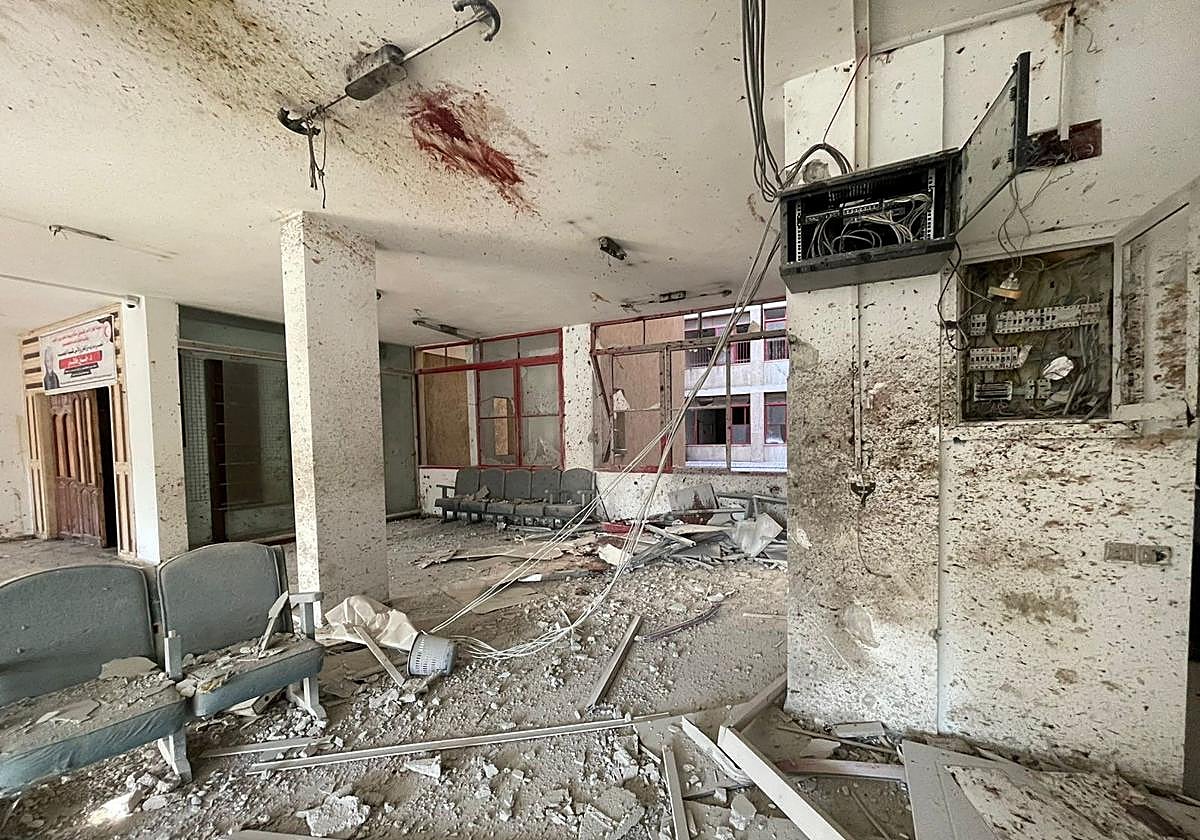 Instalaciones de la Media Luna Roja en Jan Yunis.