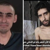 Ram Braslavski y Evyatar David, en sendas imágenes captadas de los vídeos de Hamás cuya publicación ha sido autorizada por sus familias.