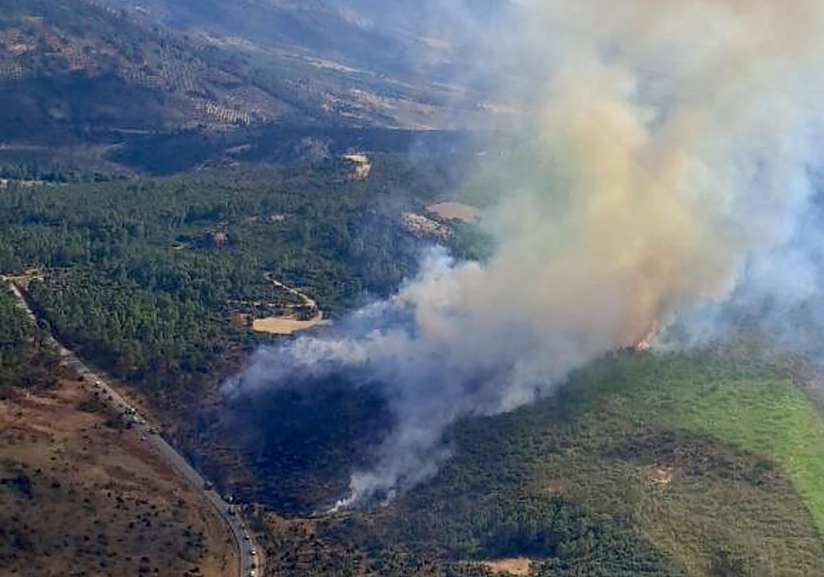 Imagen del incendio.