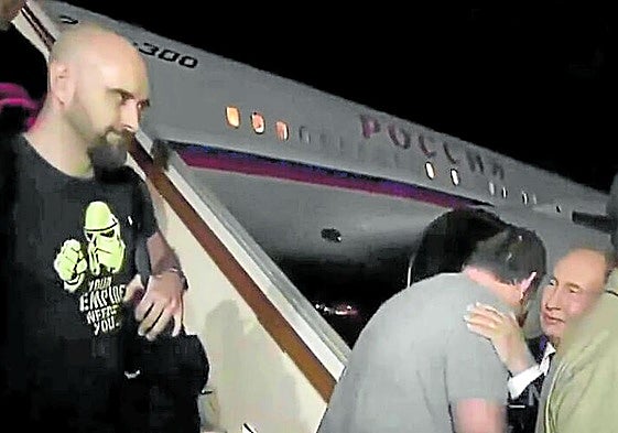 El periodista vasco Pablo González fue recibido en Moscú por el presidente ruso, Vladímir Putin.